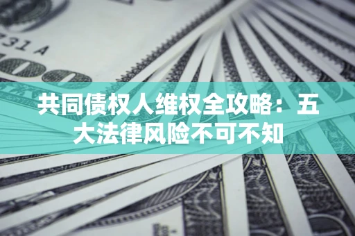 济南共同债权人维权全攻略：五大法律风险不可不知