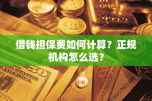 济南借钱担保费如何计算？正规机构怎么选？