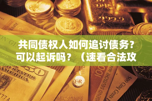 济南共同债权人如何追讨债务？可以起诉吗？（速看合法攻略）