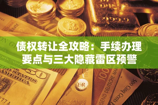 济南债权转让全攻略：手续办理要点与三大隐藏雷区预警